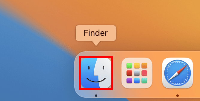 Finderアプリのアイコン