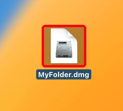 dmgファイルを開く