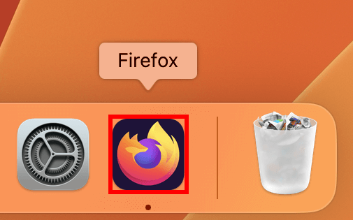 Firefoxを起動する